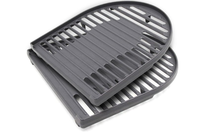 Hongso Matte Cast Iron Cooking Grate for Coleman Roadtrip Swaptop Grills LX LXE LXX, Non-Stick Camping Grill Grid, Half Grate of Coleman Roadtrip Parts, PCB012 - Image 1